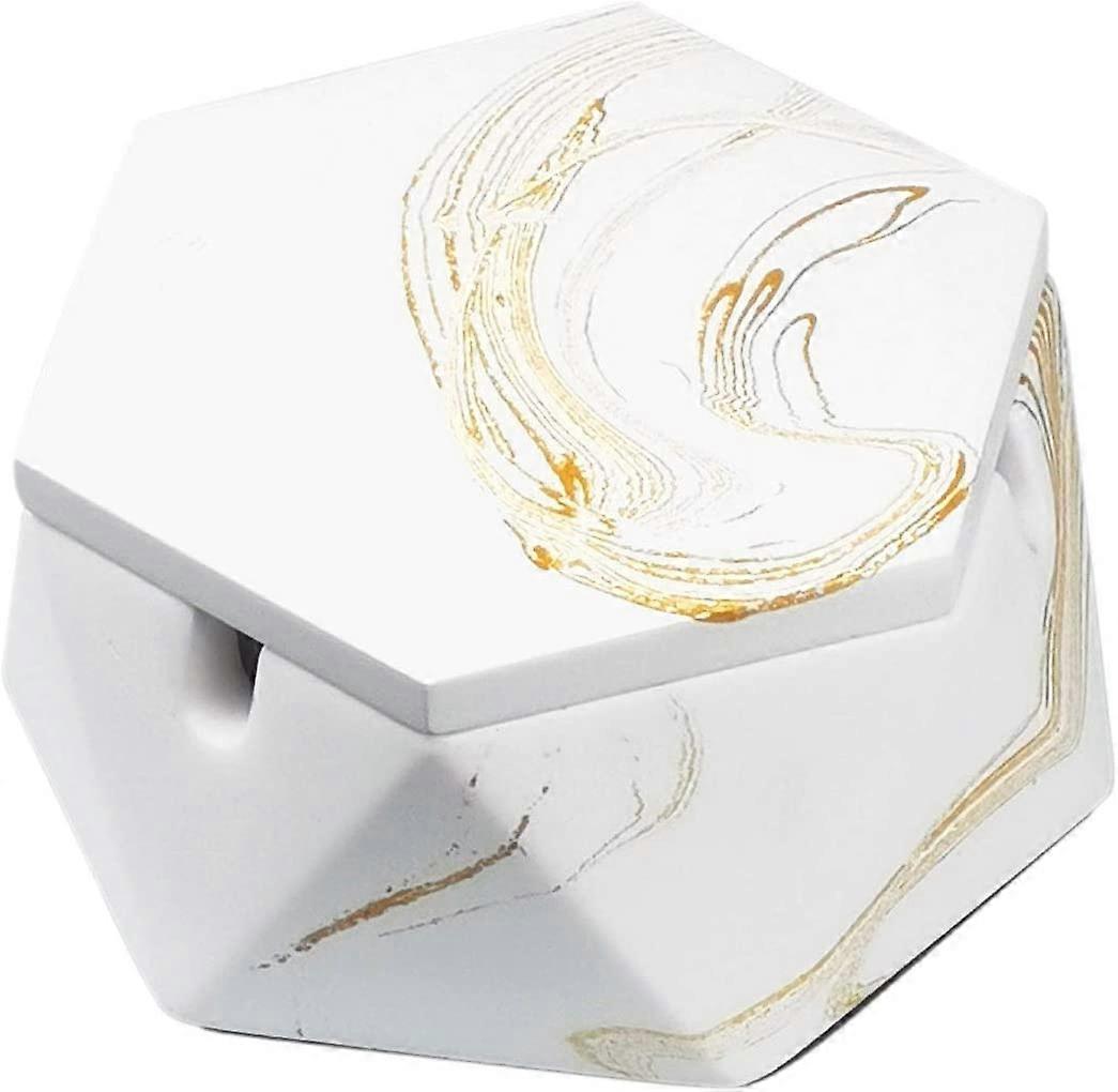 Betong askkopp med lock &; stålfoder, askkoppar för cigaretter, askfat ogräsbil utomhus uteplats ho