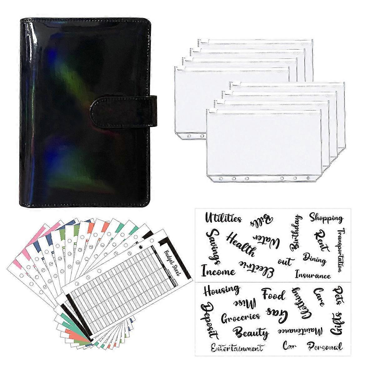 A6 Binder Budget Planner Notebook Covers Folder Size 6 Hole Pockets