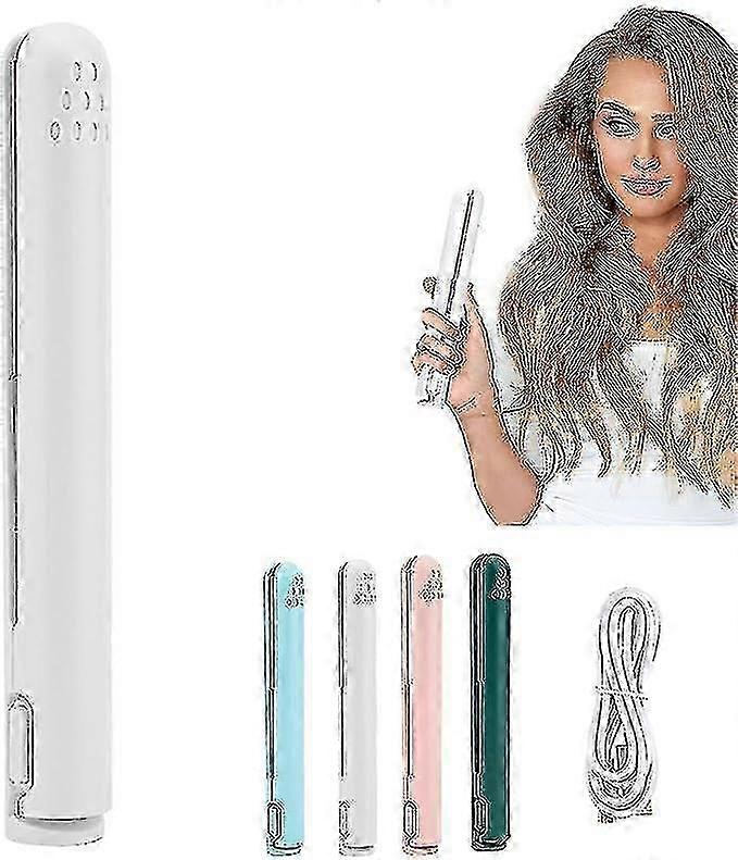 Mini Dual-purpose Curling Iron 2 In 1 Hair Curler Portable Hair Curling Tool Usb Hk-In stock