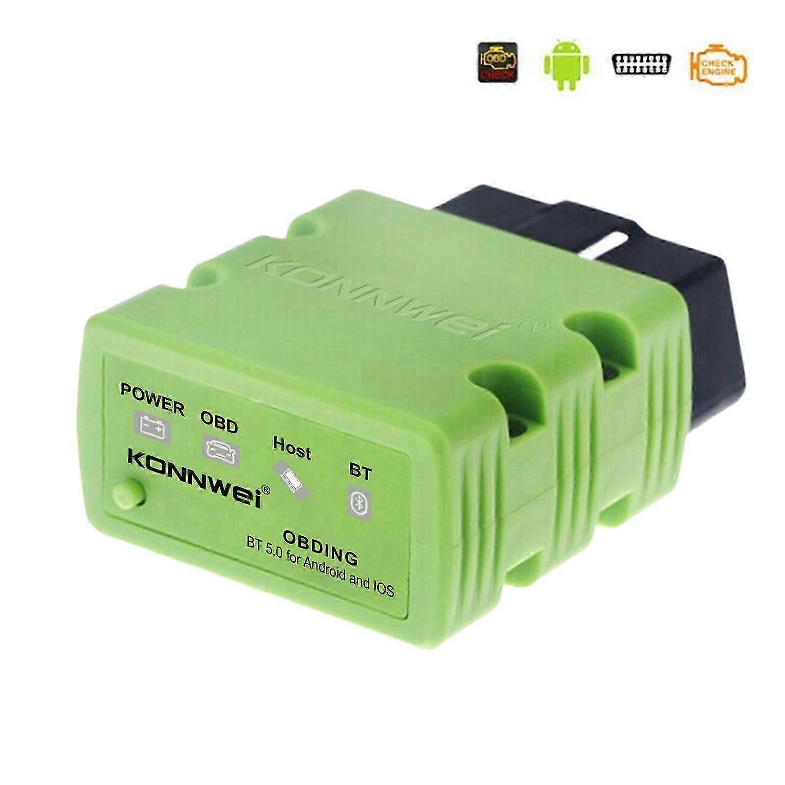 Bluetooth OBD2 OBDII Automotive Scanner For Android Torque Car Fault Code Reader black