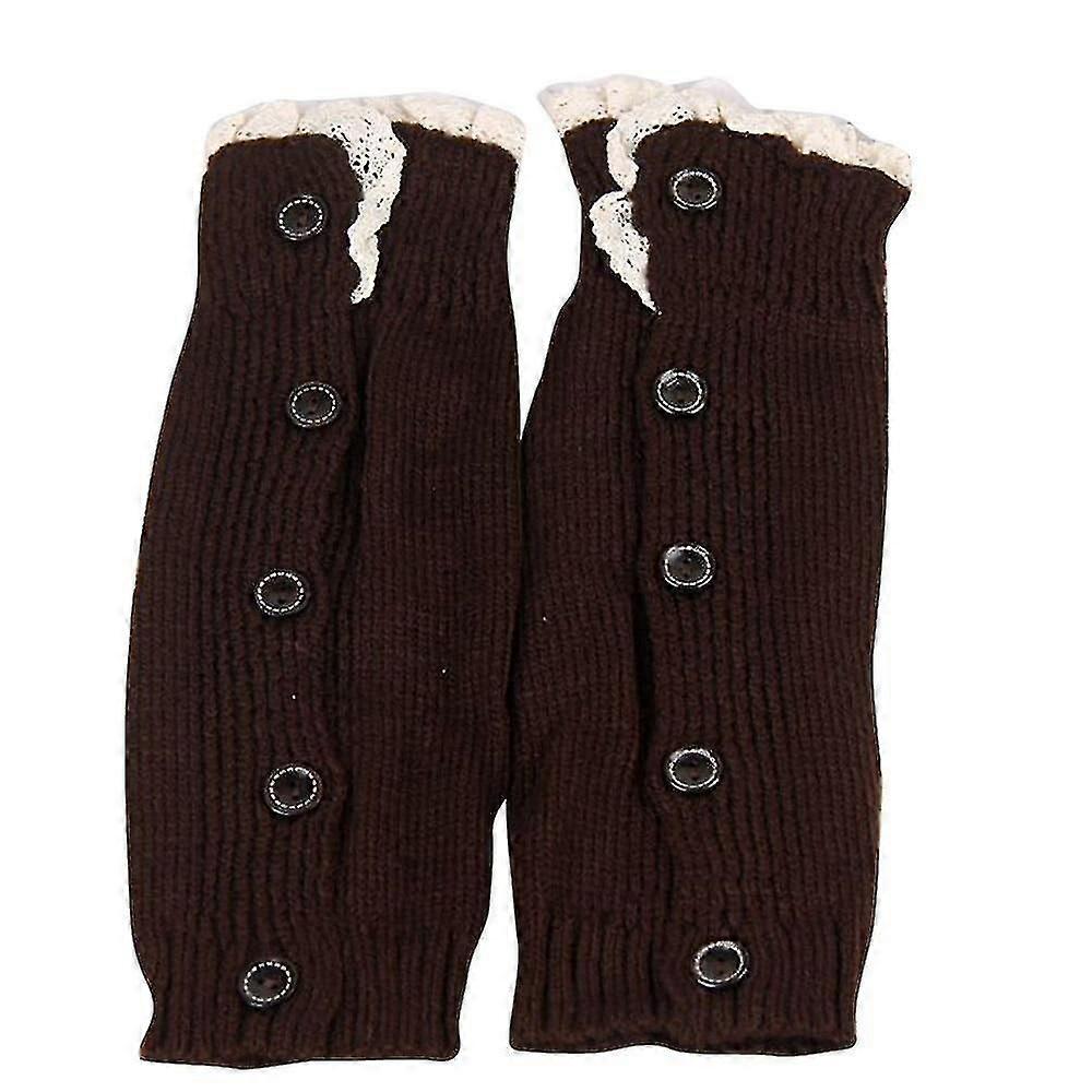 Mädchen Beinwärmer, häkeln gestrickte Spitze Boot Manschetten