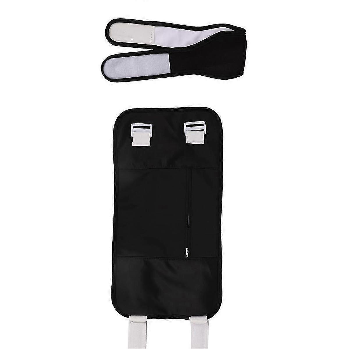 2pcs Pack, Reusable Pack Kit, Adjustable Leak-proof Belt Pack With Adhesive Black