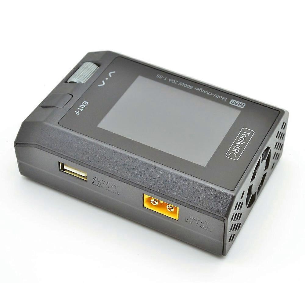 ToolkitRC M8P 600W 20A Multi-function DC Balance Charger for 1-8S XT60 Lipo LiHV LiFe Lion LTO Batte