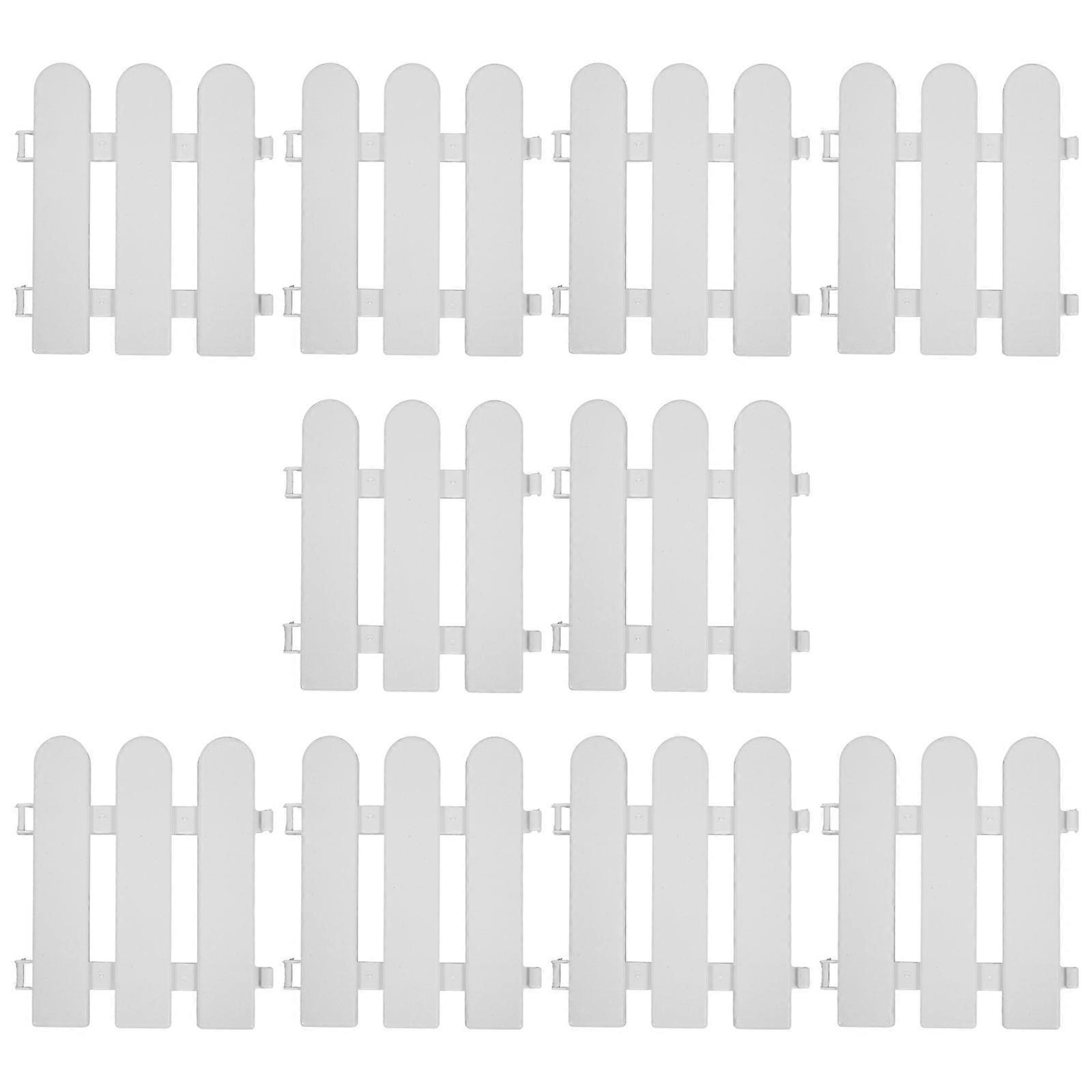 10Pcs gard garduri din plastic solid DIY delicate grădină curte parapet de gazon