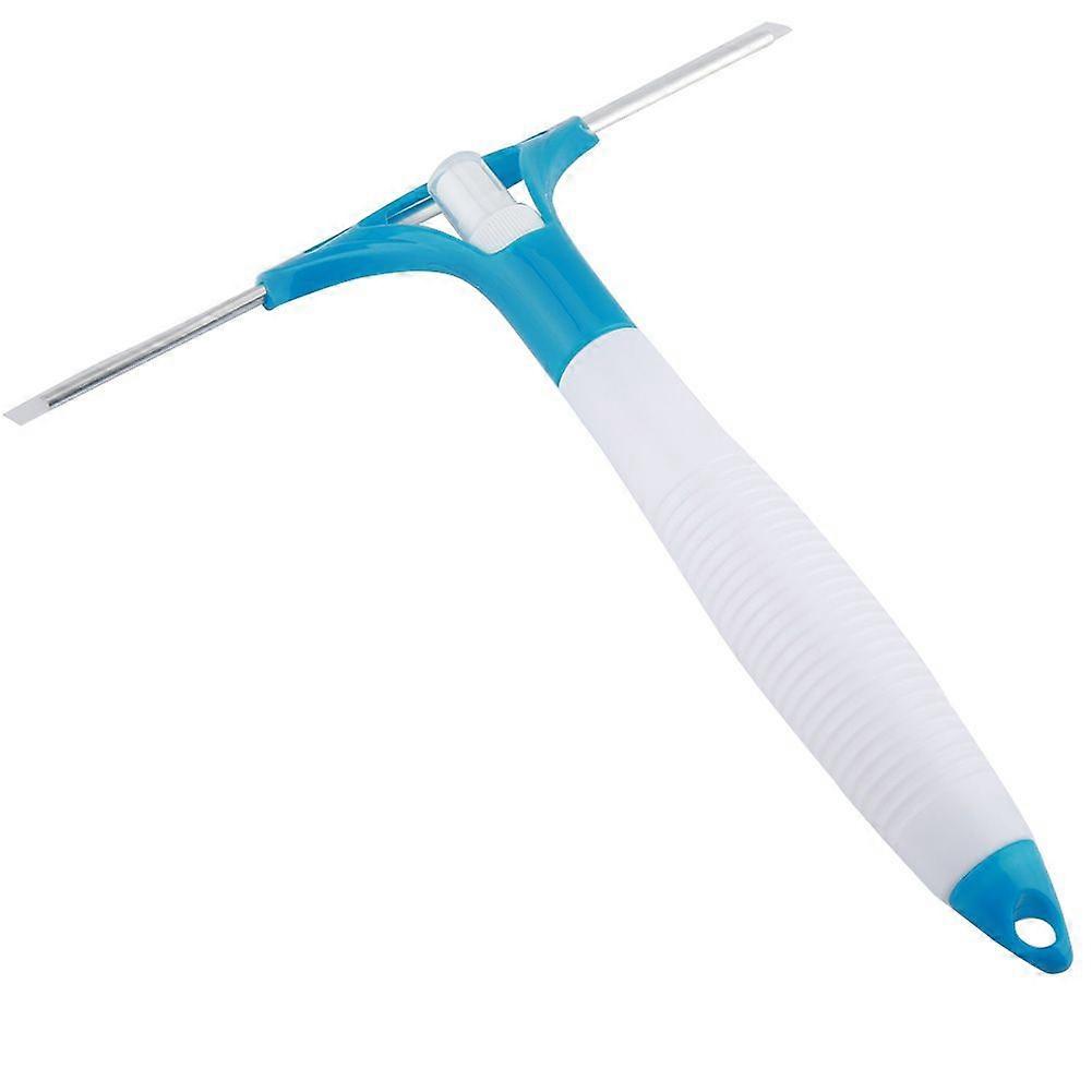 Multi-Purpose One-Piece Water Spray Glass Cleaner, Window Cleaner, Glass Scraping(Blue)