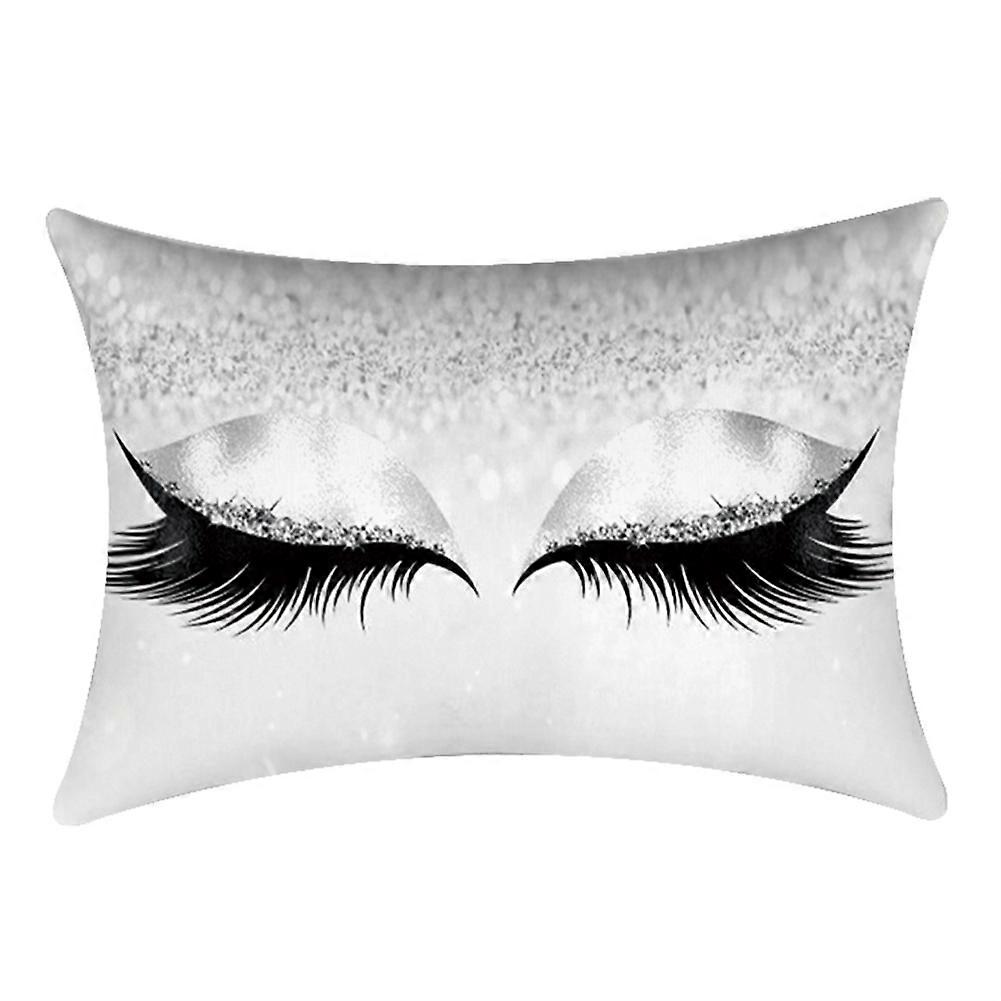 Shiny Eyelashes Pillow Case for Sofa, Bed, Car, 30x50cm