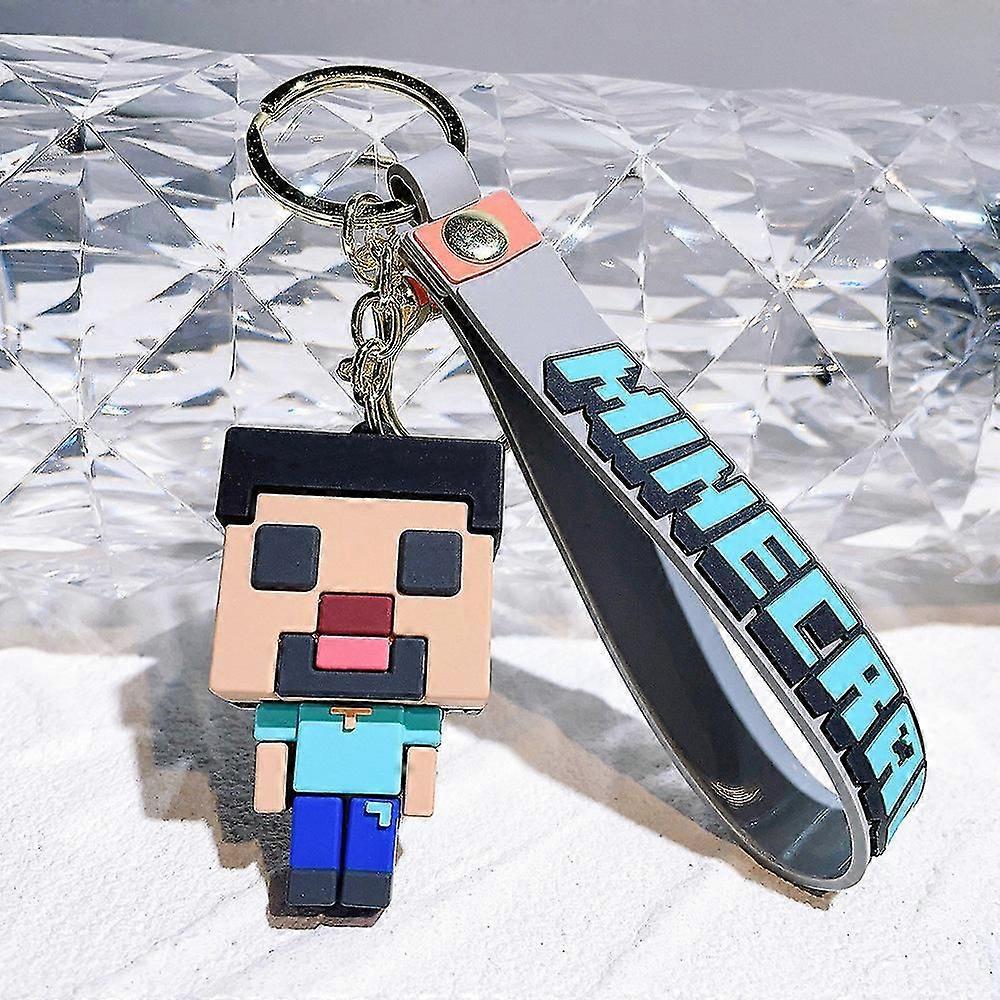 2024 Noua noutate Minecraft Keyring Stocking Filler Gift 3D Game Pandantiv Bag Charm Keychain Accesorii