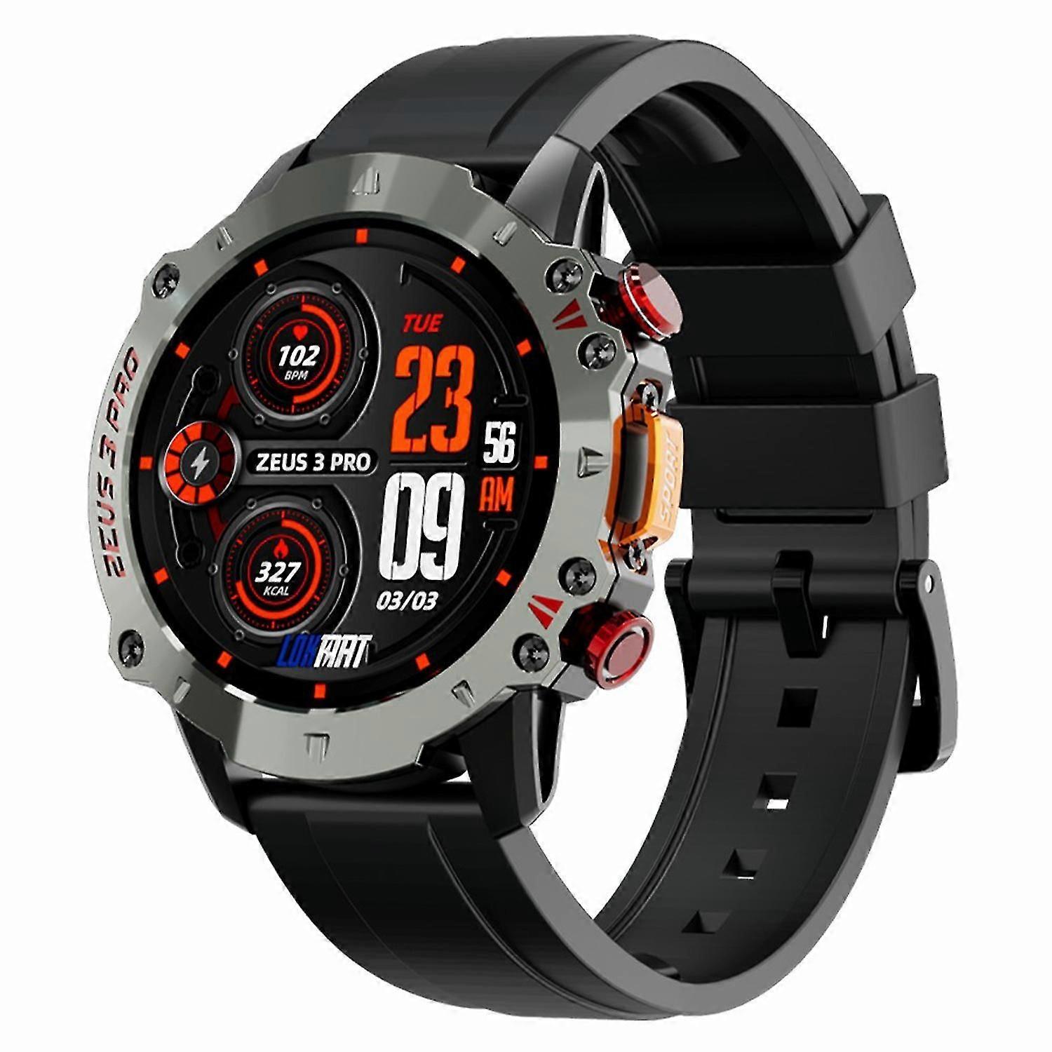 LOKMAT ZEUS 3 PRO Smart Watch, 1.39-inch BOE Glass IPS Full Touch Screen, IP67 Waterproof, BT Call,
