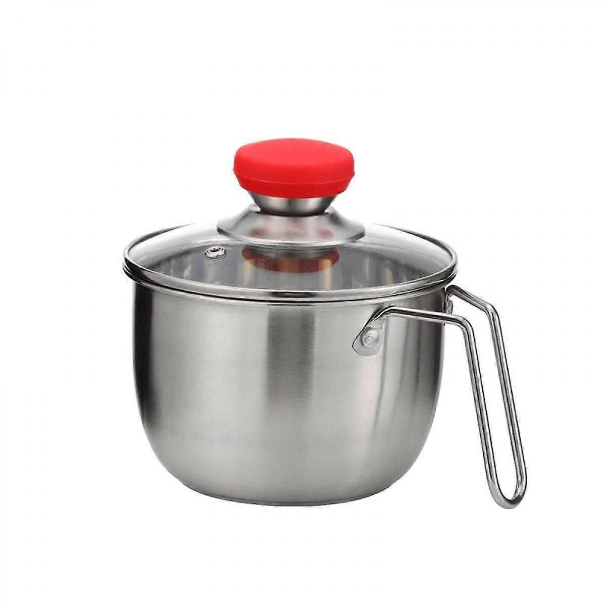 Stainless Steel Saucepan With Pour Spout, Saucepan With Lid, Mini Milk Pan With Spout - Perfect For Boiling Milk, Sauce, Gravies