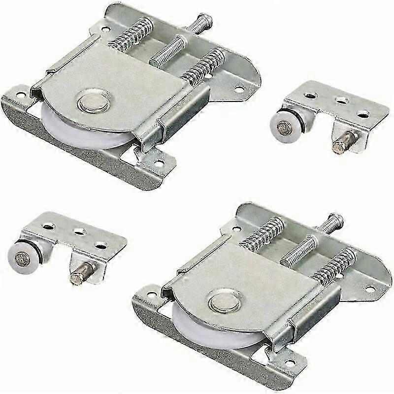 ワードローブまたはキャビネット用の引き戸キャスター、2パック