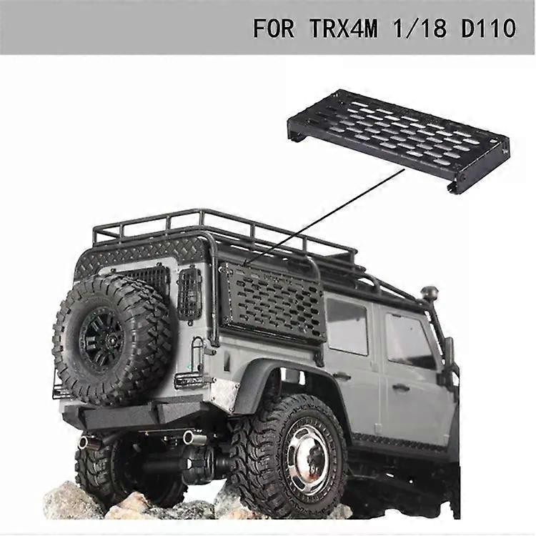 For Trax Trx-4m 1/18 Defender D110 Simulated Camping Table Metal Plate Openable Folding Tool Box