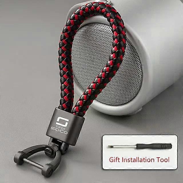 For Super Soco CPx CUmini CUx TC 50 TC Max Wanderer TCMax 2019- 2025 Motorcycle Braided Rope Keyring Metal Keychian Keychain
