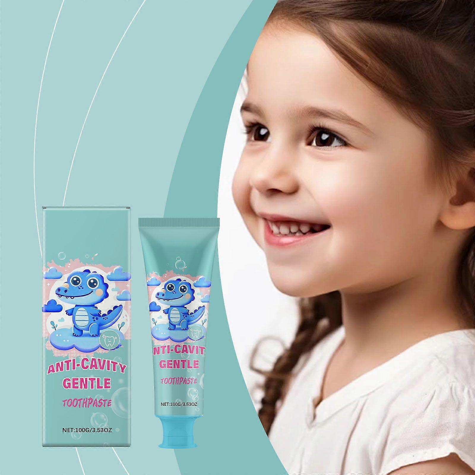 Children's Anticaries Toothpaste Whitens Teeth Removes Stains Brightens And Repairs Tooth Enamel Reduces Sensitivity And Reduces Tooth Decay 100g Flye