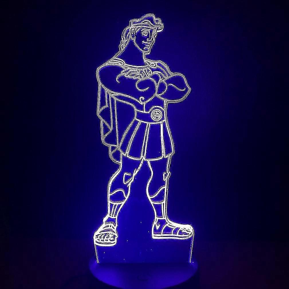 Heracles 3d Led Night Light Bedroom Table Lamp Color Changing