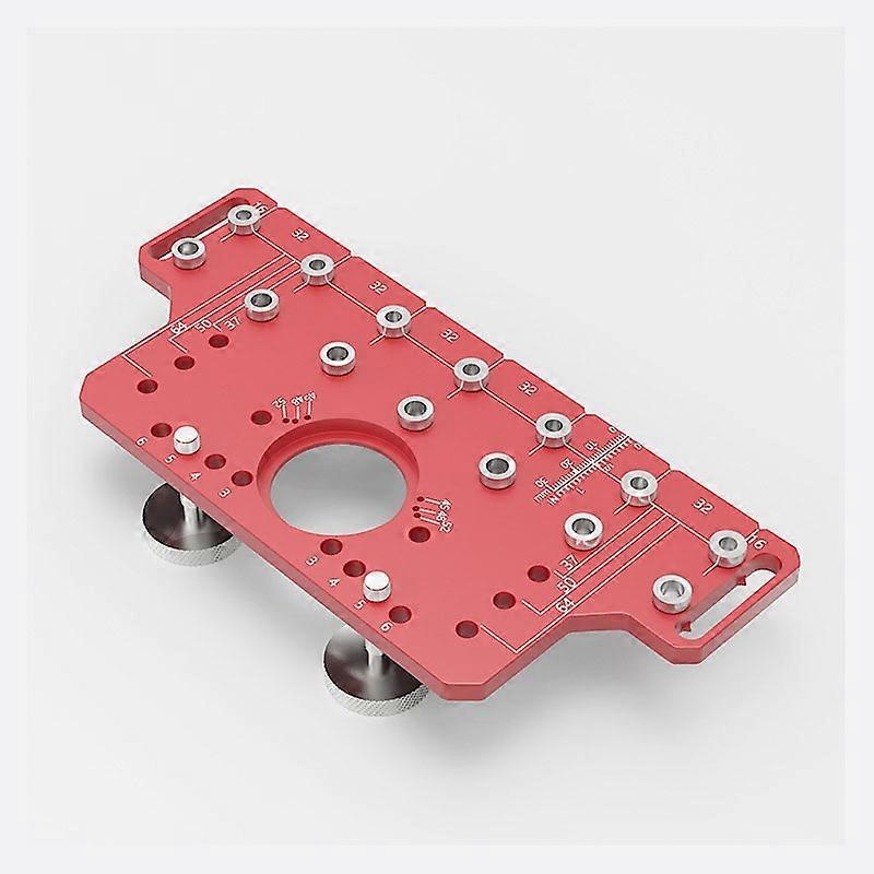 Shelf Pin Hinge Jig 2 in 1 Self Contained Clamping All Metal Cabinet Hardware Tool Drilling Guide
