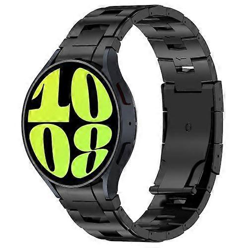 For Samsung Galaxy Watch6/6 Classic/5/5 Pro Button Style Titanium Steel Metal Watch Band