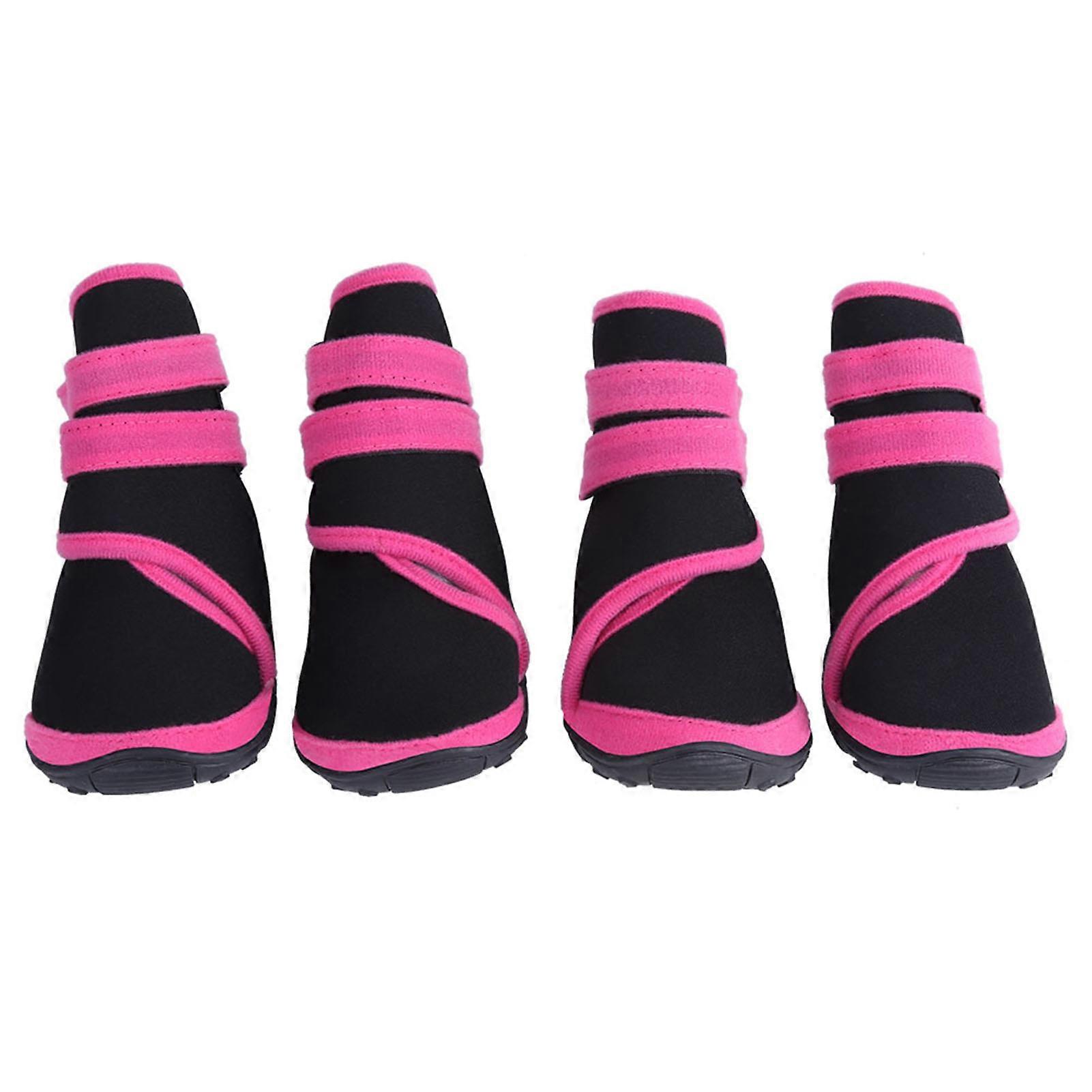 4Pcs/set Protective Warm Pet Dog Boots Anti-Slip Puppy Winter Shoes