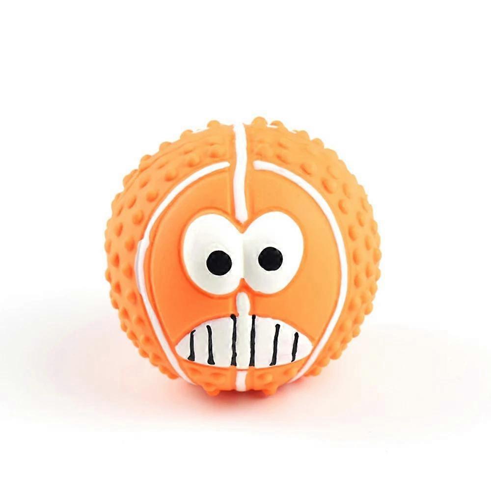 Pet Dog Cat Cute Latex Ball Sounding Toy Squeak Ball Teeth Cleaning Toy Pet Interactive Play Supplies Games for Dogs Accessories