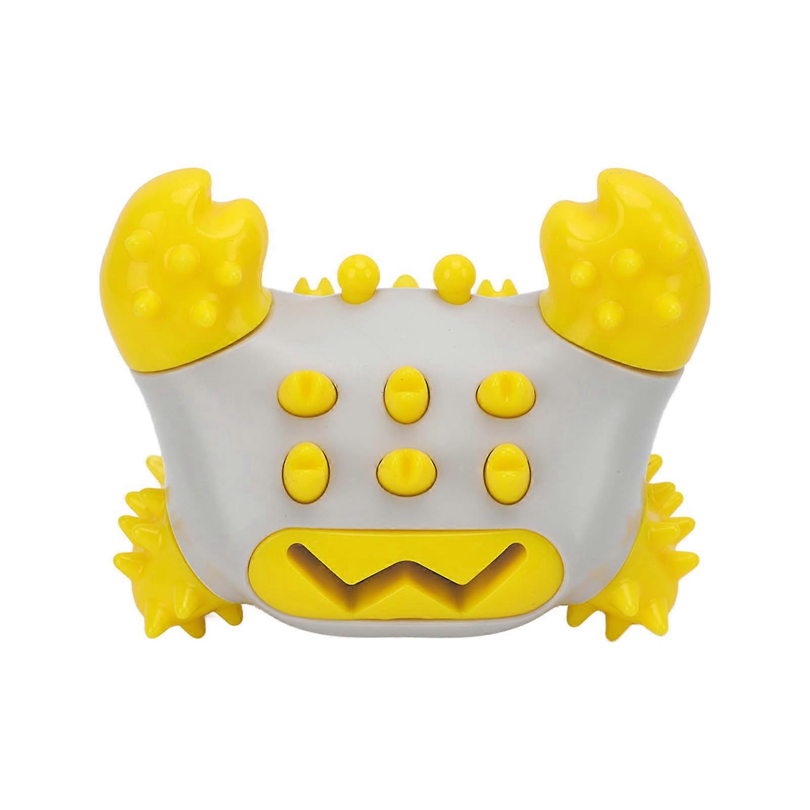 Crab-Shaped Dog Chew Toy for Teeth Cleaning - Durable Rubber, Medium Size, Ideal for Dental Health and Playtime