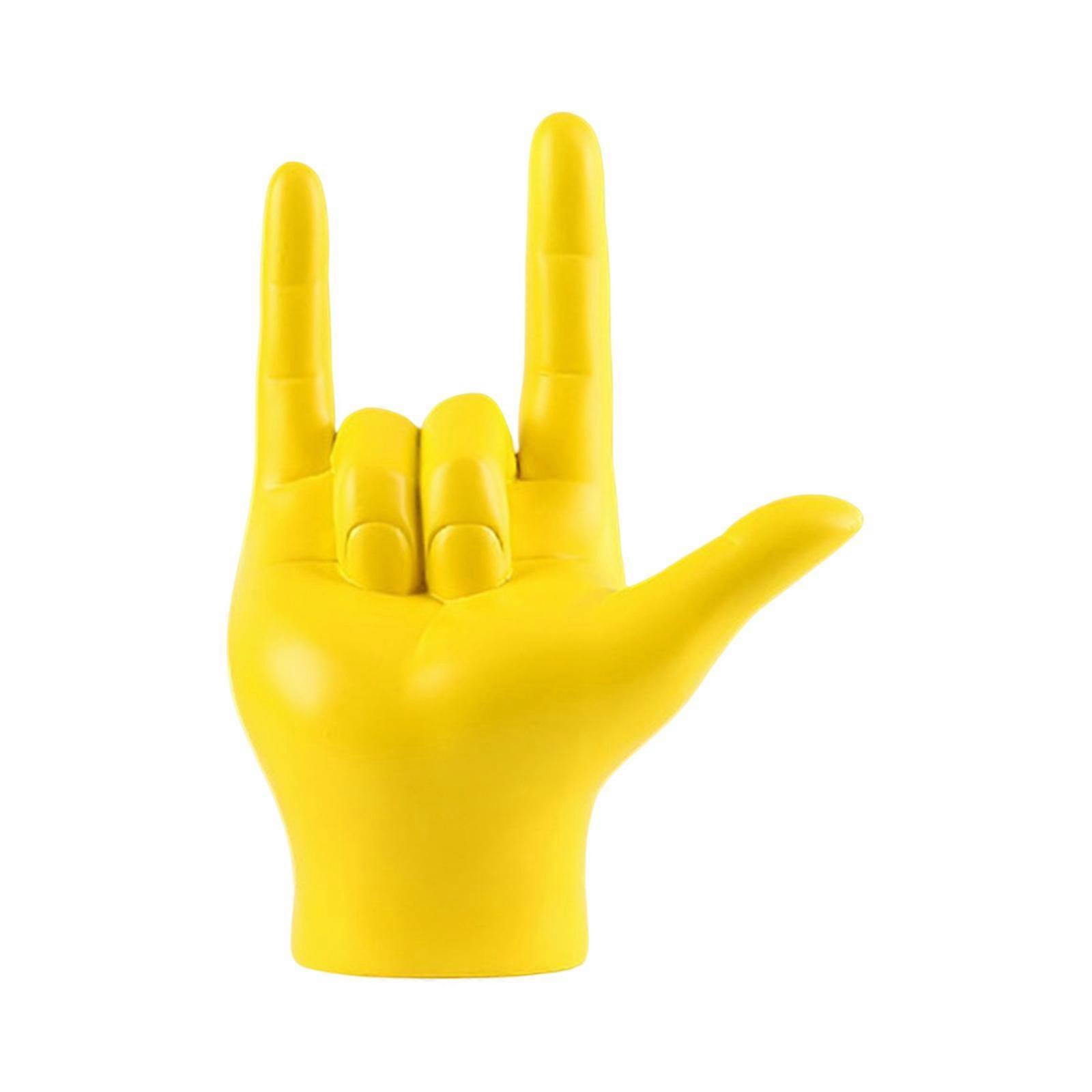 Creative Modern Shelf Sign Signal Sculptures Yellow