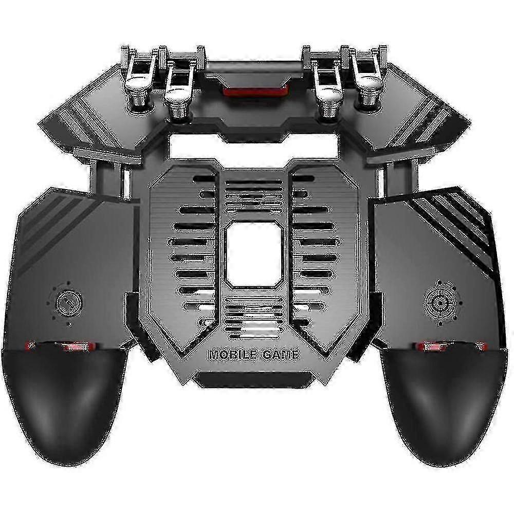 Ak77 Mobile Game Controller Pubg Game Controller Gamepad 6 Finger Gaming Trigger