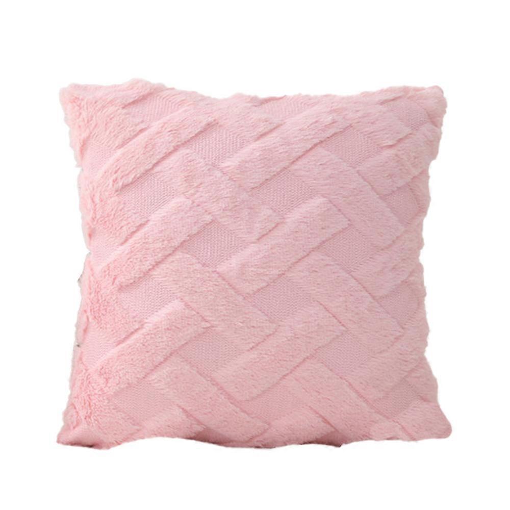 Textured Plush Pillow Covers, Hidden Zipper Closure With Soft Plush Material For Easy Insertion, Luxury Style For A Comfortable Square Boho Cushion