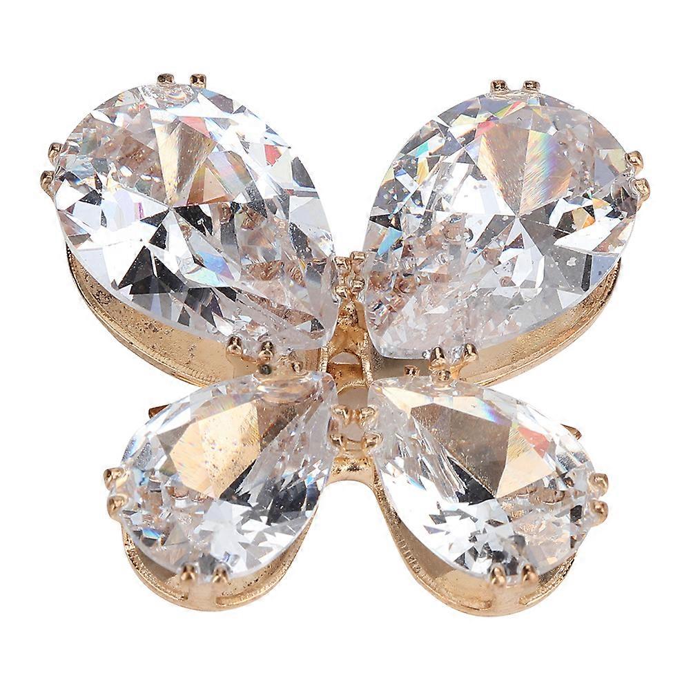 1 זוג נעליים אפליקציות קריסטל זכוכית ריינסטון סגסוגת בגדים תפירה קישוט תיק אספקה