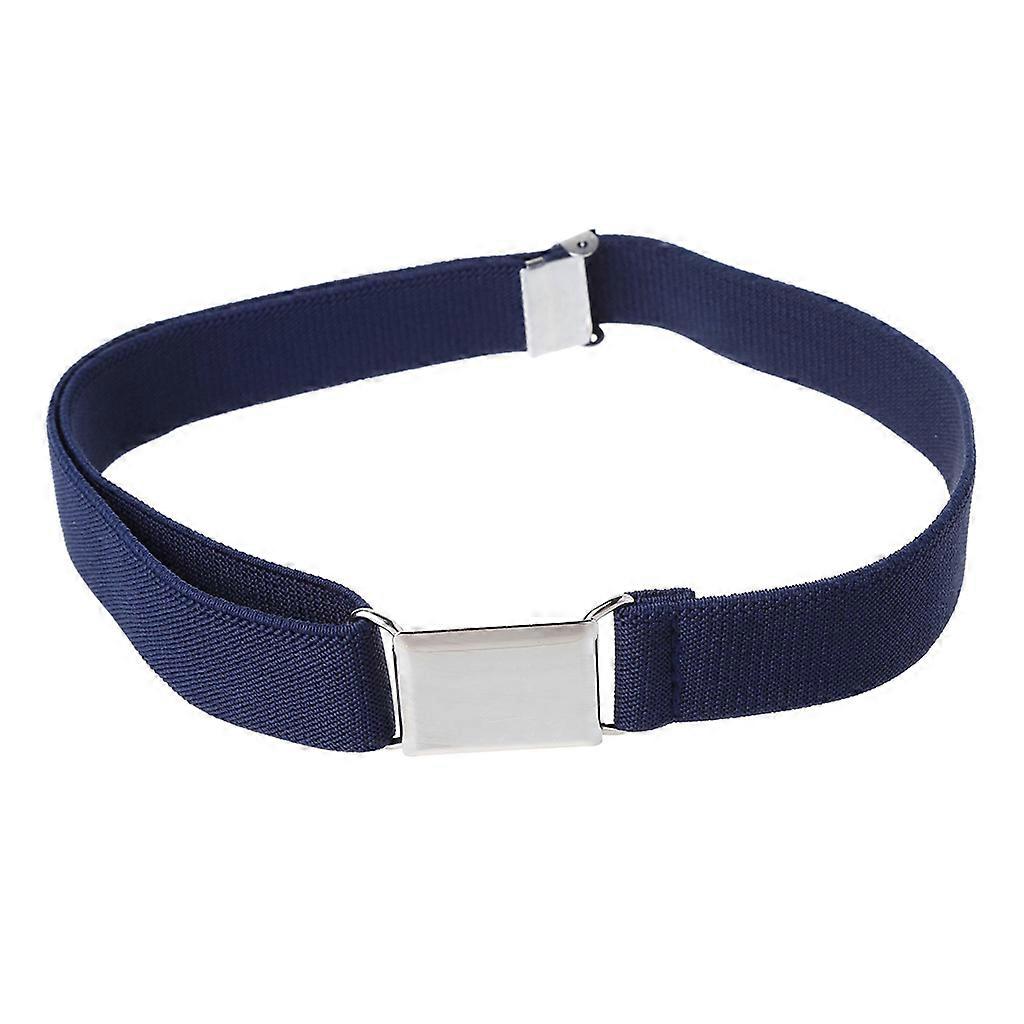 Lapset Lapset Yhtenäinen väri Unisex Canvas vyöt Pojat Tytöt Joustava vyö Säädettävä Laivastonsininen