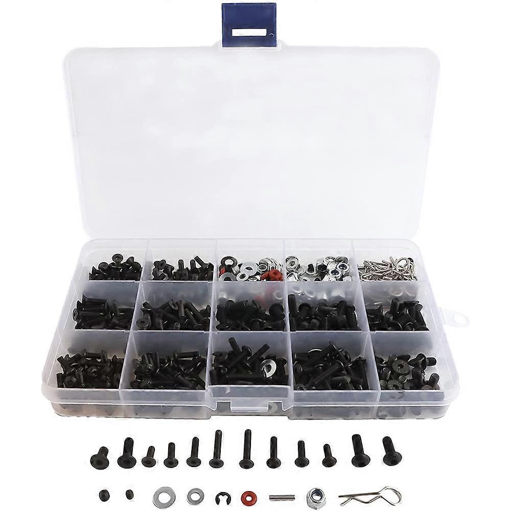 500Pcs Universal RC Screw Kit Hardware Fasteners Set for