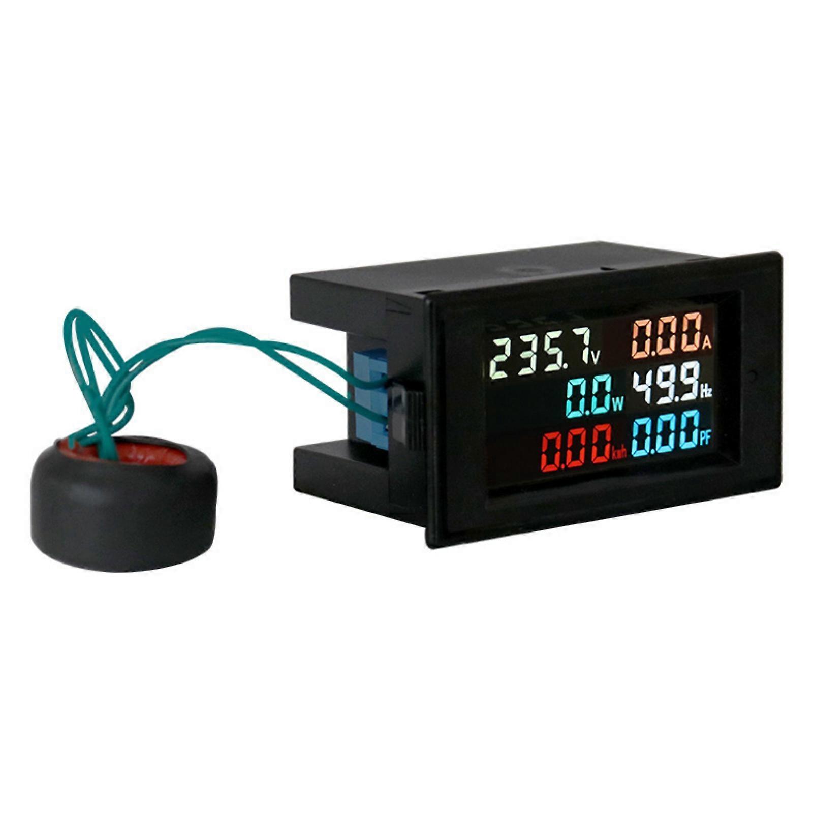 D69-2058 Voltage Current Power Meter Multifunctional Tester Tool with LCD Screen for Electricians and Engineers