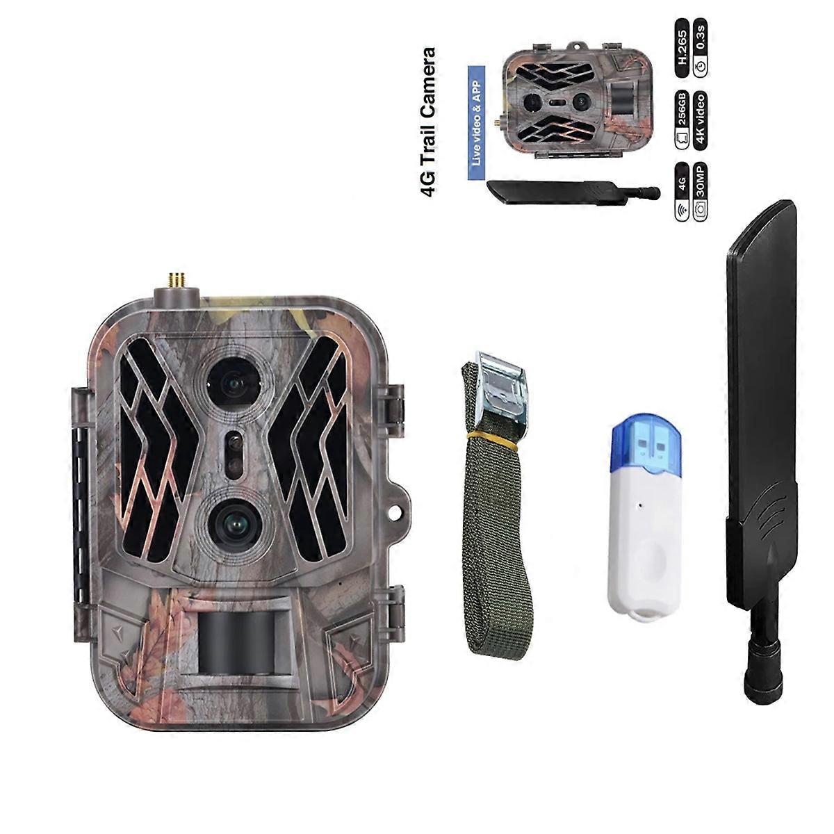 4G HD Live Show Night Vision Trap Game Cam Hunting Trail Camera