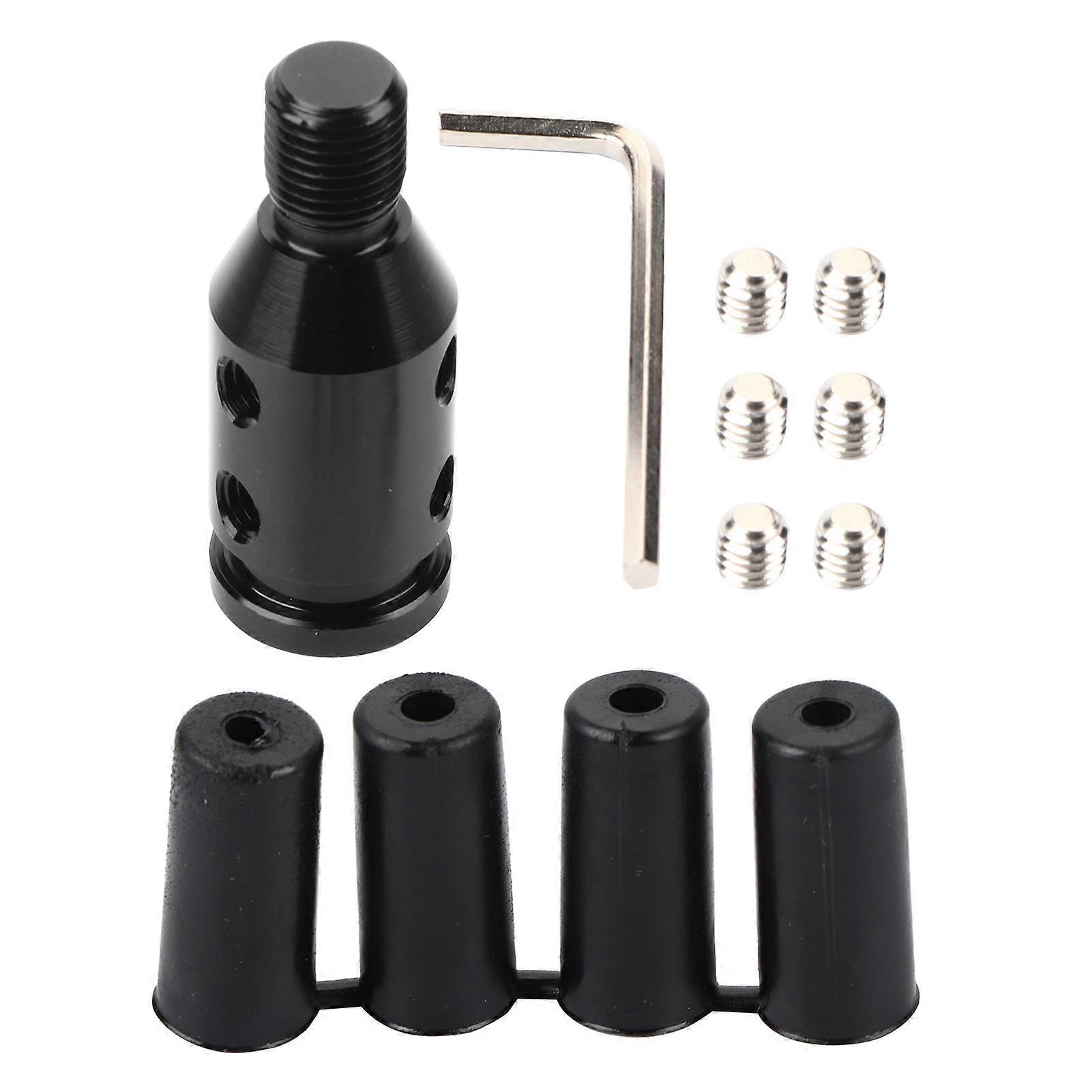 M12x1.25 Shift Knob Adapter Universal Threaded Knobs Boot Shifter Level Retainer Black