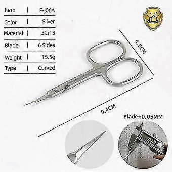 Cuticle Scissors Curved Blade Cuticle Trimmer, Cuticle Nail Care, High Precision Blade, Easy Grip, Stainless Steel Nail Tools