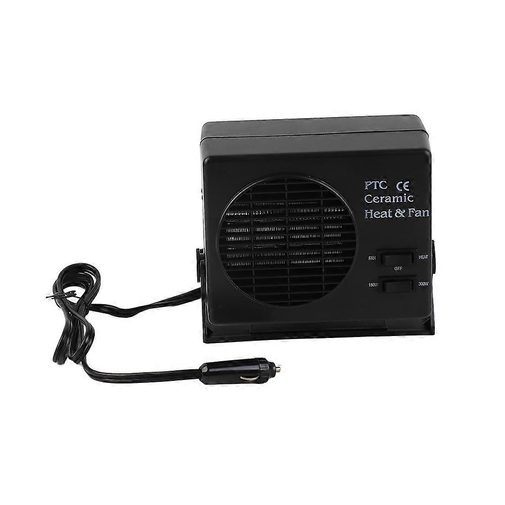 12V 300W מחמם רכב נייד מחמם ומפשיר קרמיקה מאוורר חימום רכב שחור