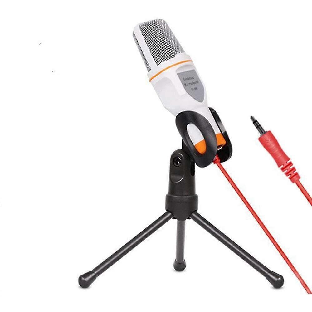 Microphone for Computer Computer Microphone,Condenser Broadcast Microphone with Stand for PC Computer Phone Conference Call,Live Stream