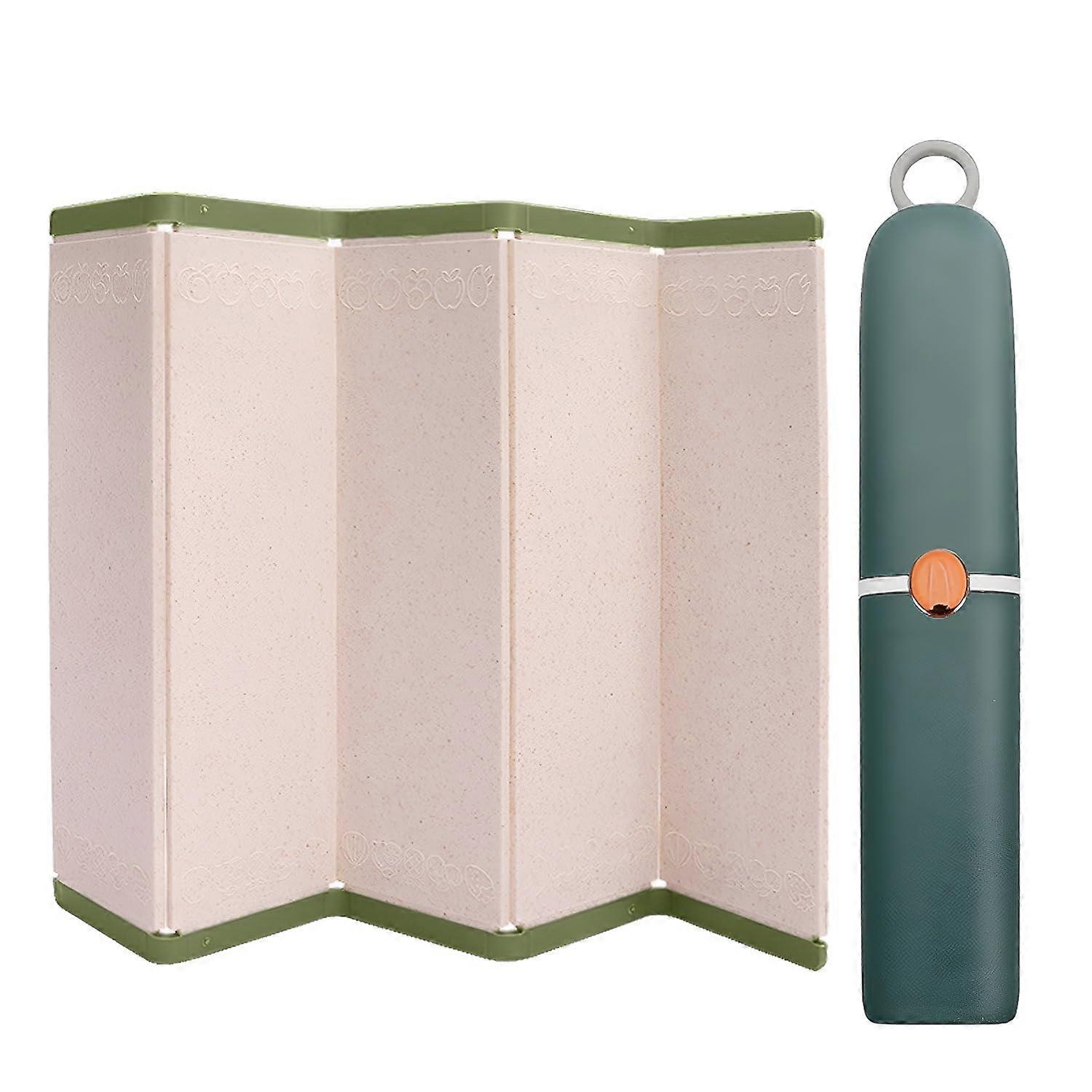 5 in1 Collapsible Cutting Board Knife Set, 3 Colors, Knife, Bottle Opener,Peeler, Grater, Fruit Opener with Sheath