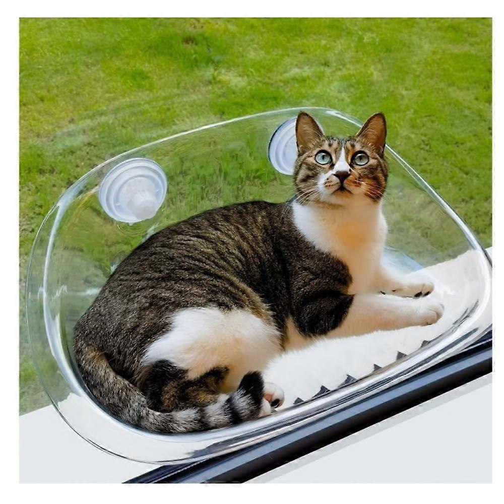 Cat Hammock Window Mount for Cats, Easy-Clean Transparent Hanging Cat Bed, Durable Pet Materials, All-Season Use