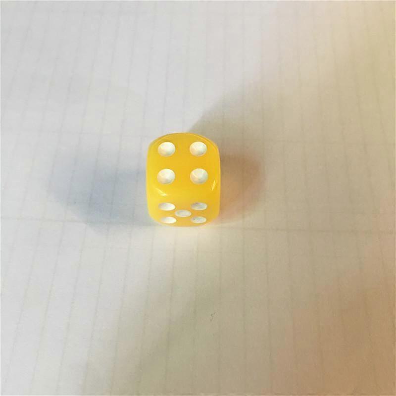 10Pcs High Quality 16mm Multi Color Six Sided Spot D6 Playing Games Dice Set Opaque Dice for Bar Pub Club Party Board Game
