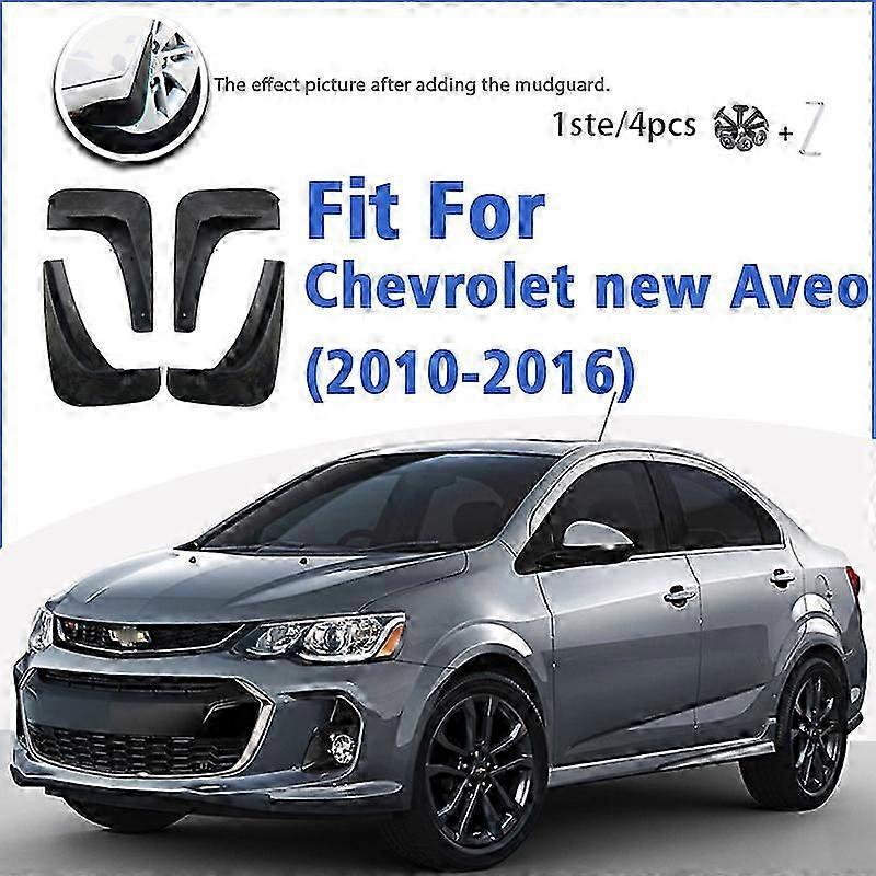 Mudguard For Chevrolet New Aveo 2010-2016 Front Rear 4pcs Mudflaps Mudguards Car Accessories Auto Styline Splash Guard Fender