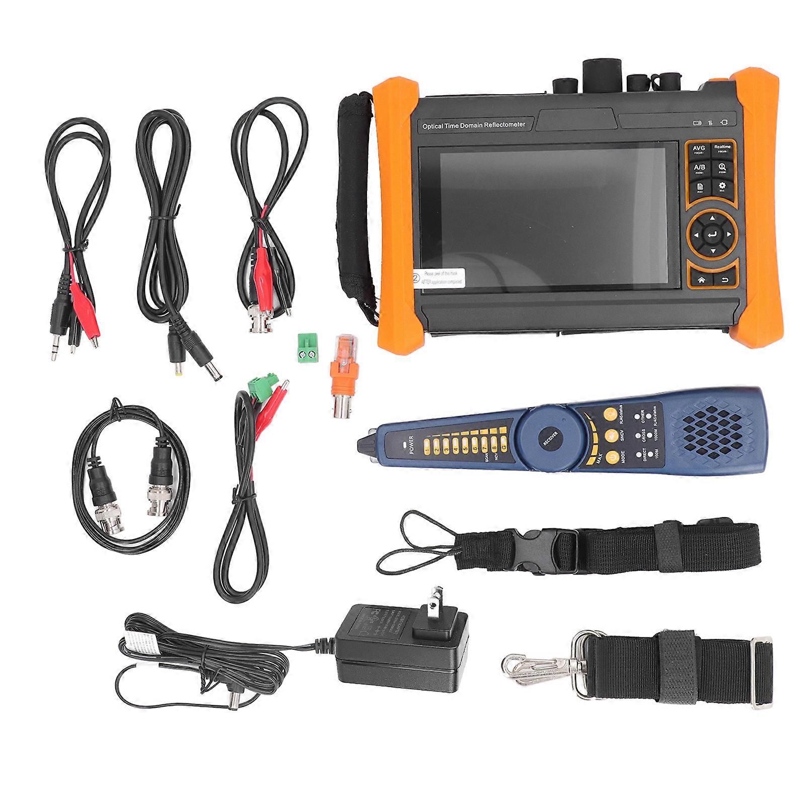 OTDR and CCTV 5.4 Inch Screen 1310 1550nm 28 26dB Detection Support HD VGA Input Multifunctional Tester 100‑240V