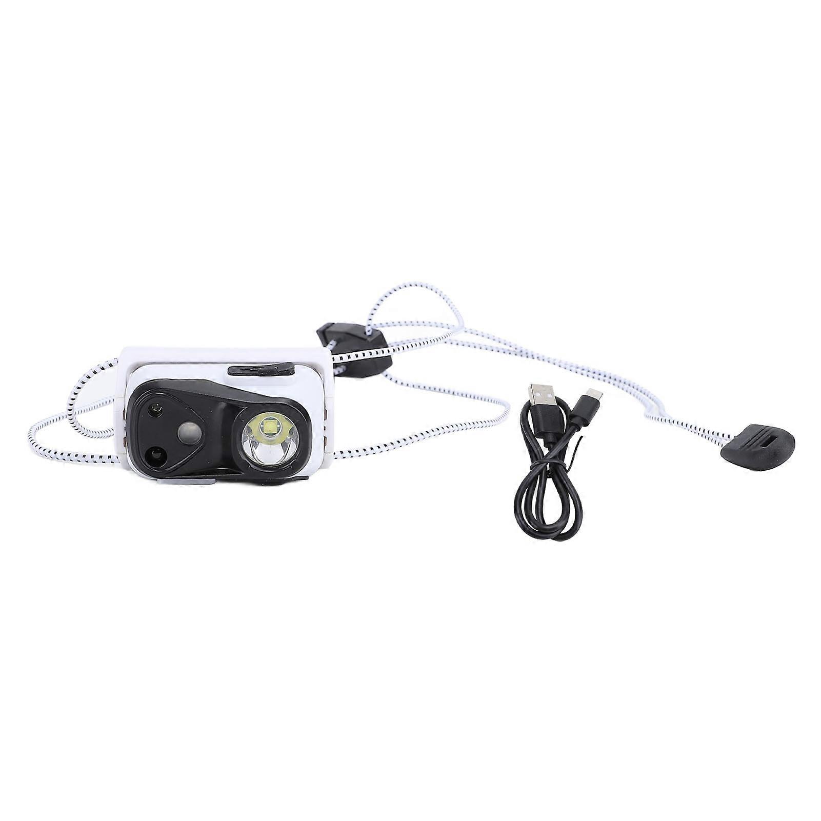 LED Headlamp USB Rechargeable Super Bright Headlight Flashlight for Hiking Running Fishing Cycling Camping