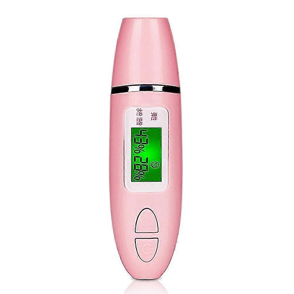 Digital Skin Detector Pen With Lcd Screen Portable Skin Analyzer Water Oil Tester Moisture Analysis Machine( Color : Pink )