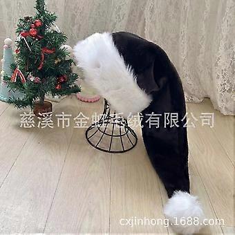 75cm black plush independent station cross-border new product Christmas adult hat multi-color optional Red30*75cm