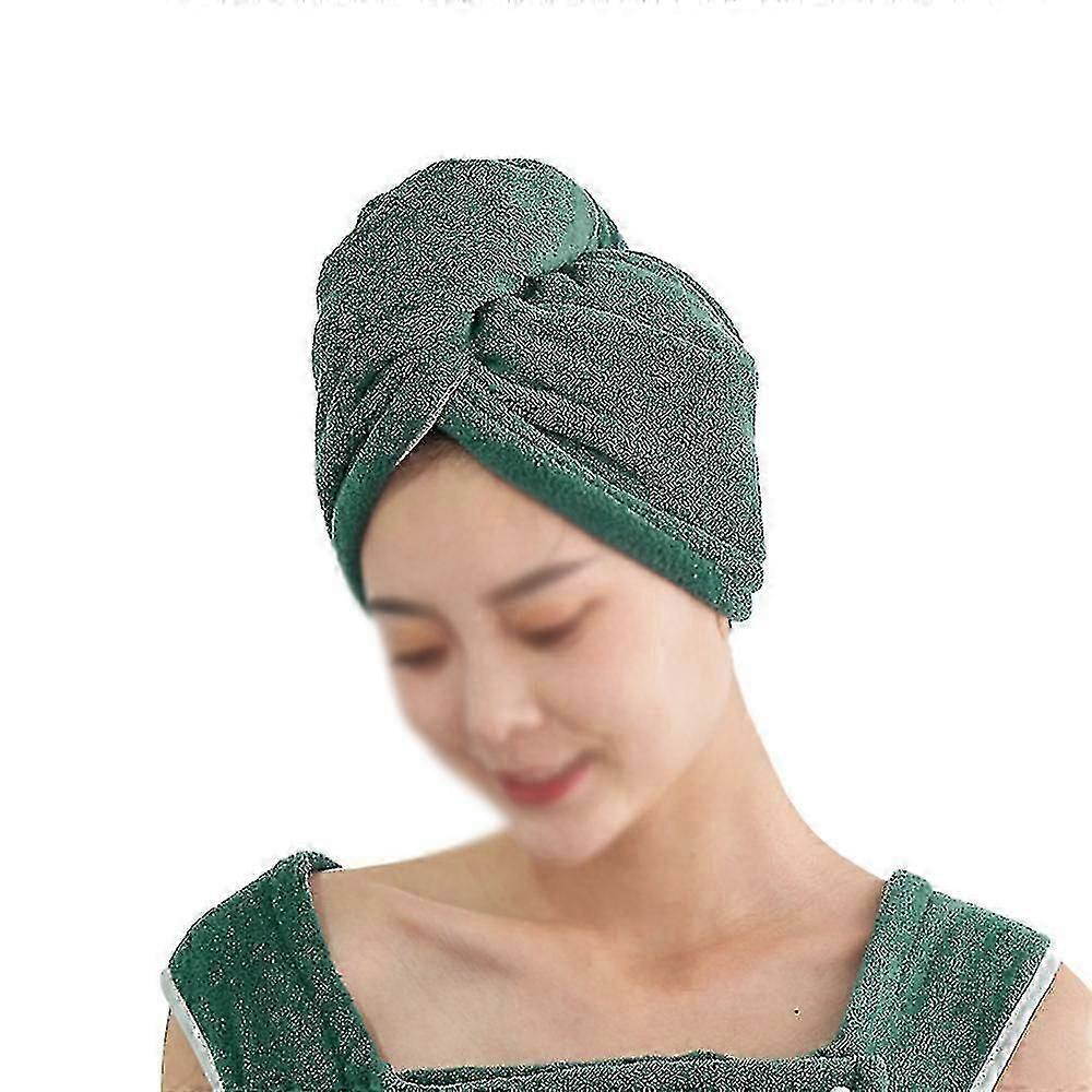 2pcs Microfiber Hair Towel Wrap For Women V