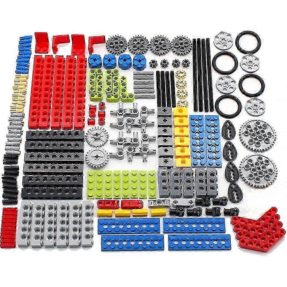 182pcs Gear And Axle Set For Technic Parts Compatible With Technic Parts, Diy Gears Assortment Pack (liftarm, Pins, Axles,