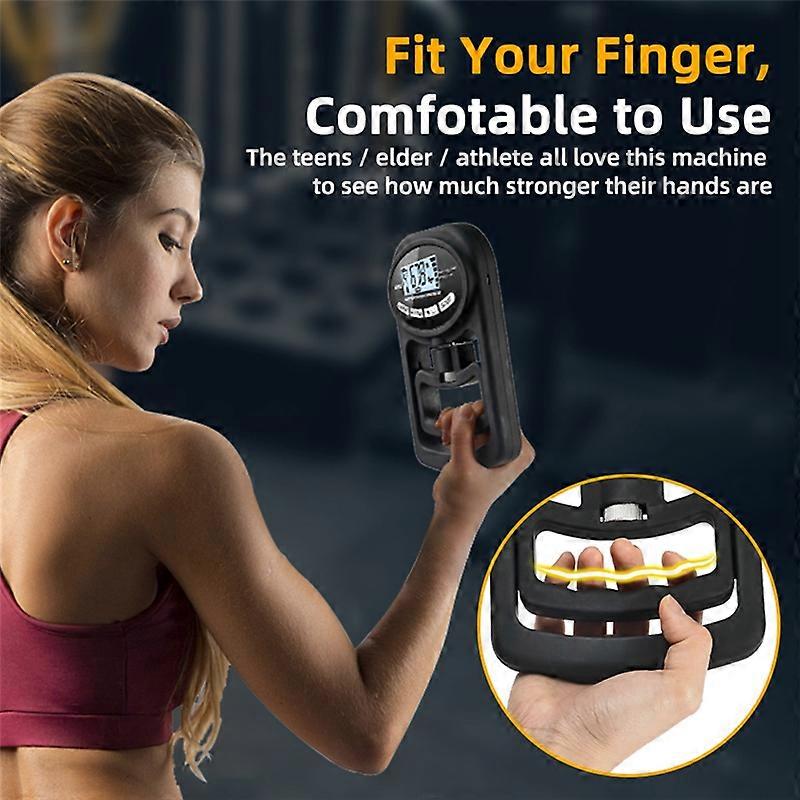 Grip Strength Tester 265Lbs / 120Kg Digital Hand Dynamometer, Blue
