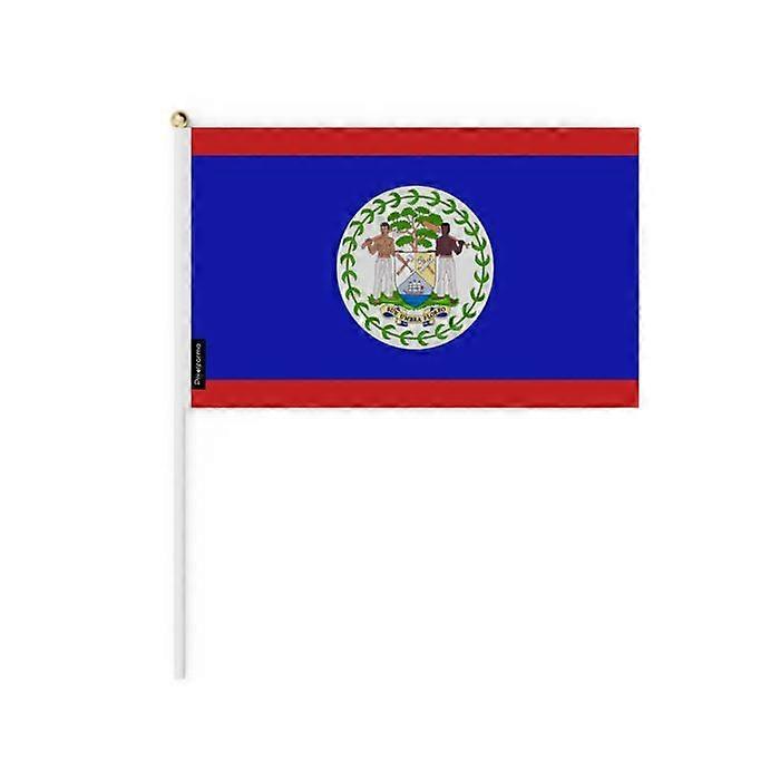 Mini Flag - Belize - 20 x 30 cm - Durable Polyester - Double-Sided Print - Lightweight and Sturdy
