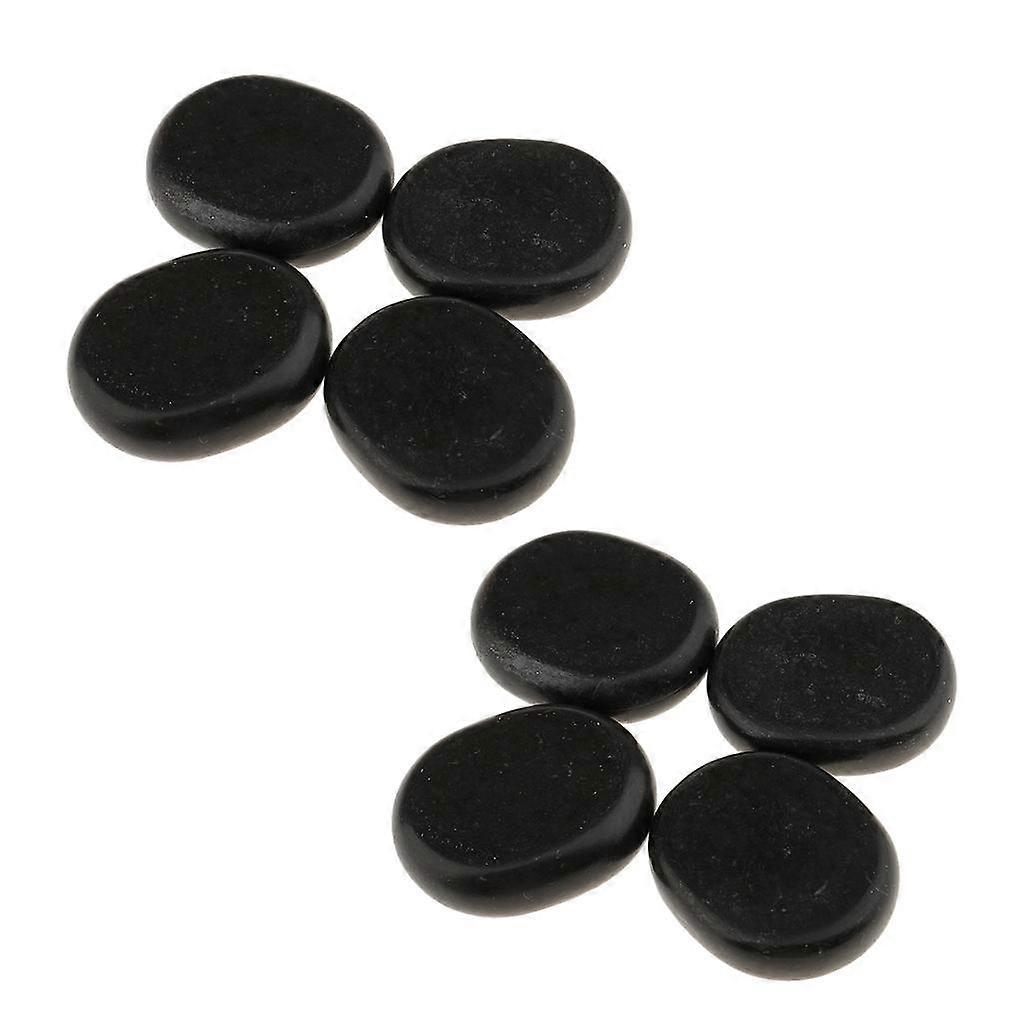 8pcs/lot μεγάλη καυτή φυσική πέτρα 6*5cm μασάζ λίθων βασάλτη βράχου σπα