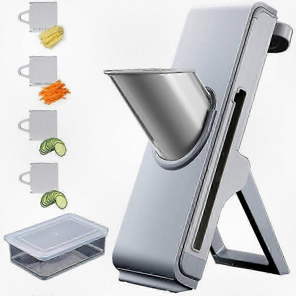 Adjustable Thickness Mandoline Slicer for Kitchen Use, Safe Julienne and Vegetable Chopper for Various Food Preparation, Ideal Veggie Slicer