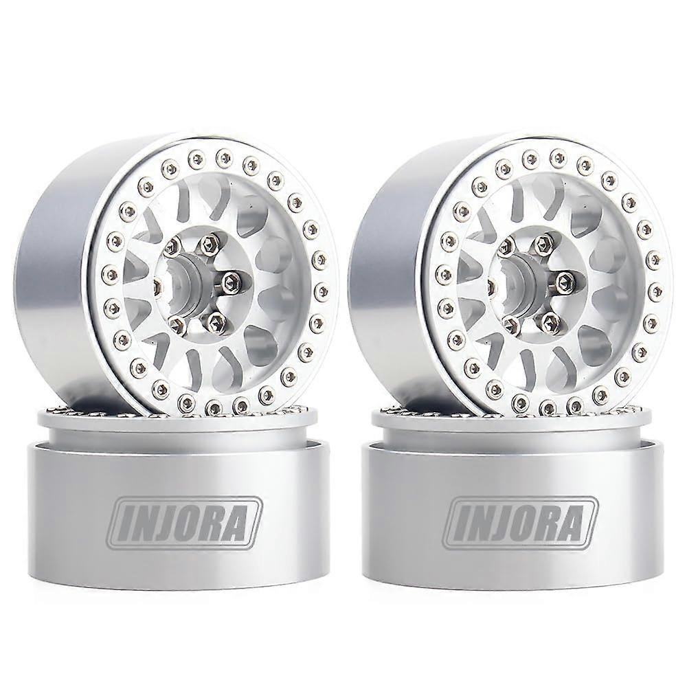 4PCS Metal 1.9 Beadlock Wheel Rim 12Spoke Wheel Hub for SCX10 Pro 1:10 RC Crawler Axial SCX10 II 90046 SCX10 III AXI03007 TRX4 Tamiya MST (SR)